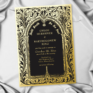Gothic Black Mediaeval Until Death Wedding