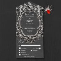 Gothic Black Moody Victorian Frame Dinner