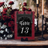 Gothic Black Raven & Black Arch Wine Wedding