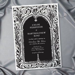 Gothic Black Silver Mediaeval Wedding