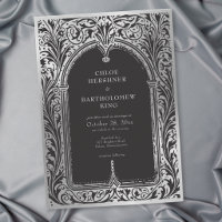 Gothic Black Silver Mediaeval Wedding