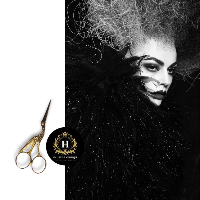 Gothic Black White Fashion Photography Decoupage Tissue Paper (Creator Uploaded)