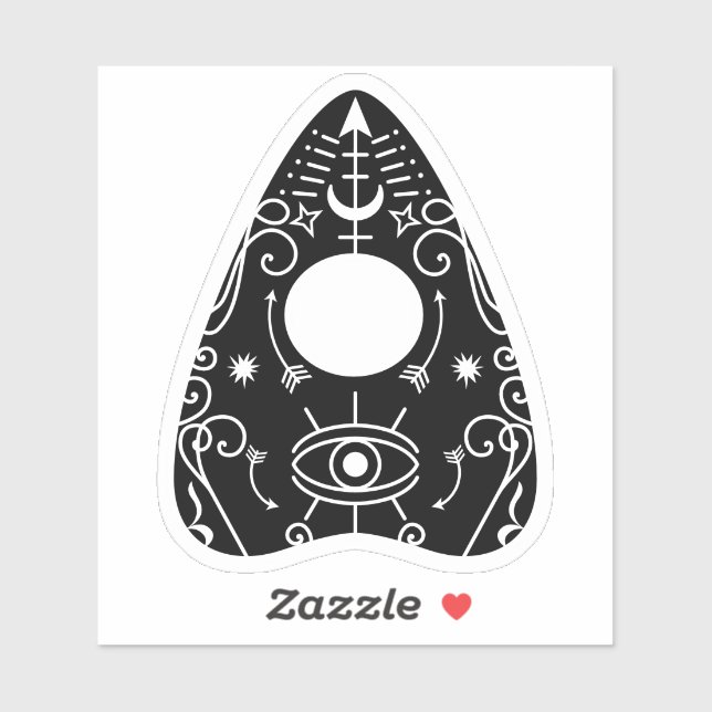 Gothic Black White Planchette Spooky Eye Halloween (Sheet)