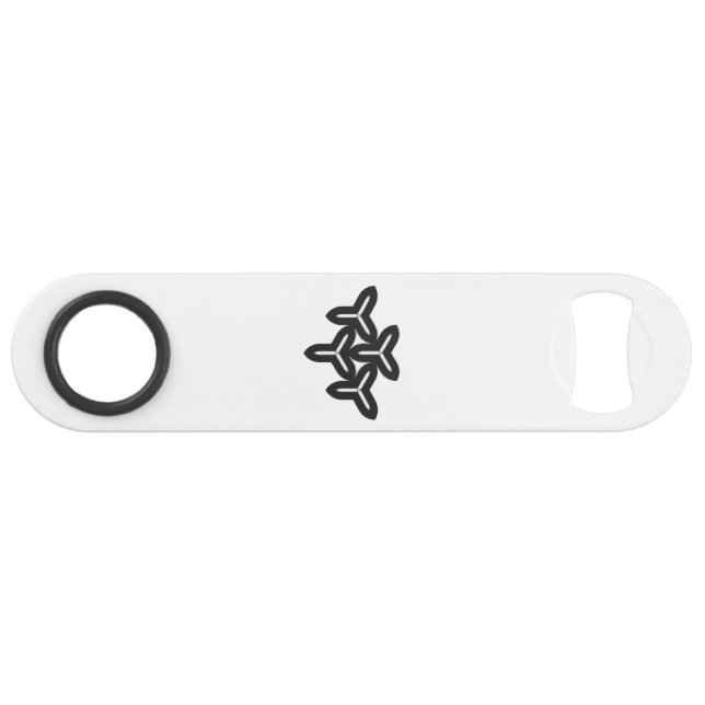 Gothic Blades Keychain Bottle Opener (Back Horizontal)