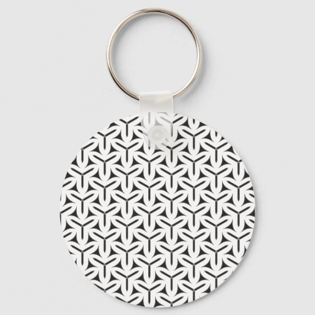 Gothic Blades Pattern Keychain (Front)