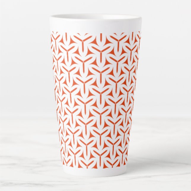 Gothic Blades Pattern Latte Mug (Front)