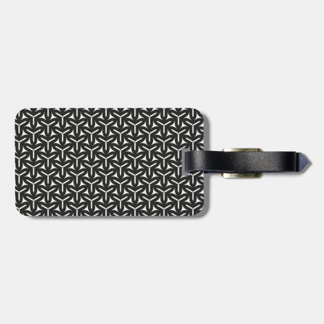 Gothic Blades Pattern Luggage Tag (Back Horizontal)
