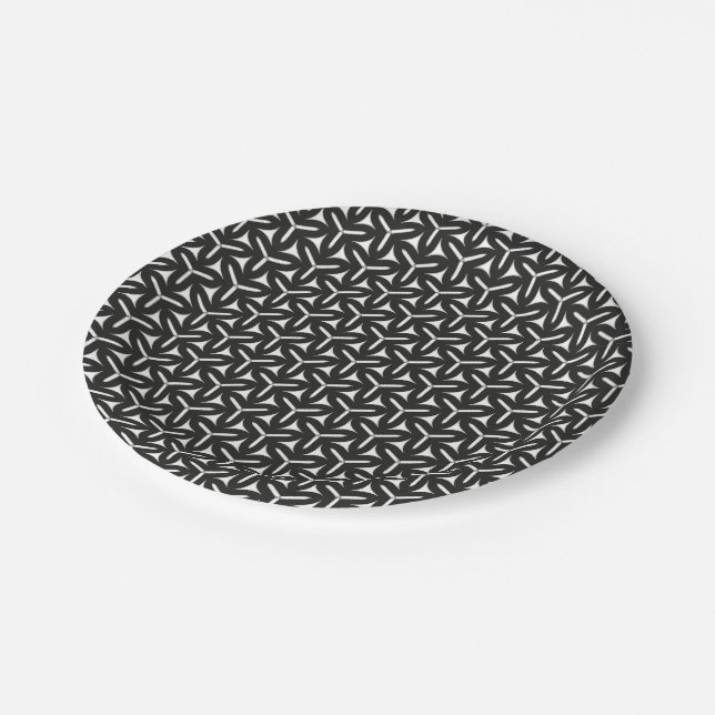 Gothic Blades Pattern Paper Plate (Angled)