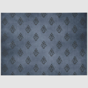 Gothic Blue Damask Series Design 7 Tissue Paper