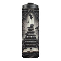 Gothic Book Thermal Tumbler – Coffee Travel Mug
