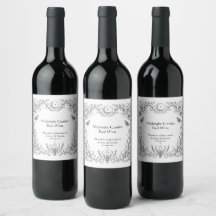 Gothic Botanical Black and White Wedding