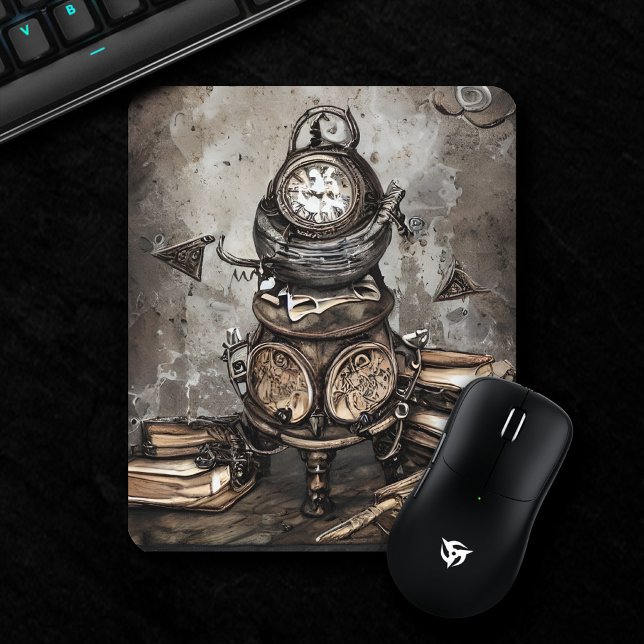 Gothic Boudoir | Wizardry Red Witch with Shadows Mouse Pad (Creator Uploaded)