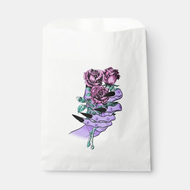 Gothic Bouquet Favour Bags (Front)