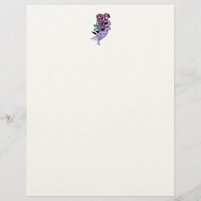 Gothic Bouquet Letterhead (Front)