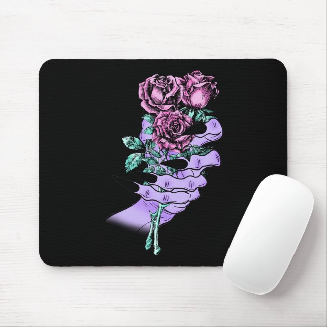 Gothic Bouquet Mouse Pad (With Mouse)
