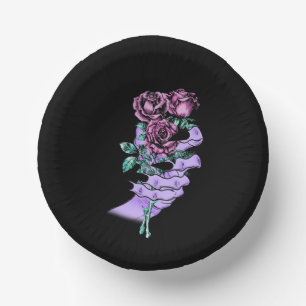 Gothic Bouquet Paper Bowls Plate