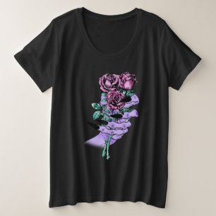 Gothic Bouquet Plus-Size Shirt