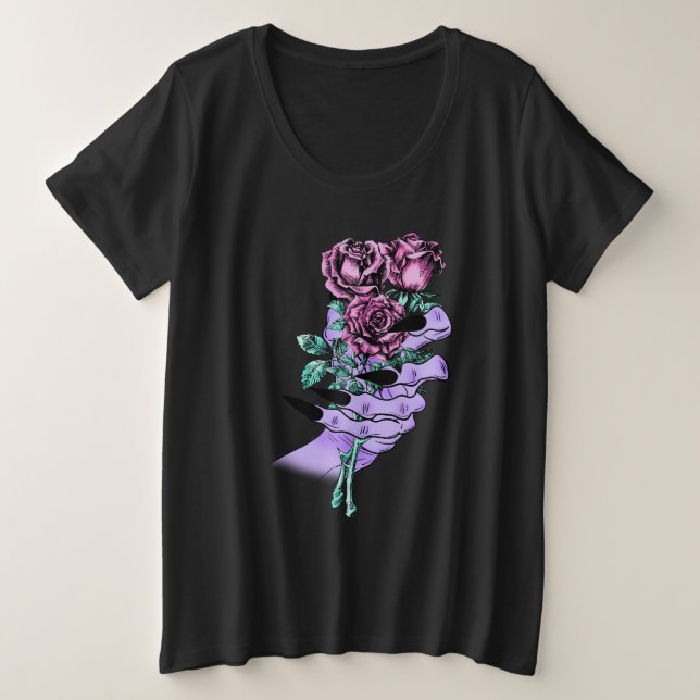 Gothic Bouquet Plus-Size Shirt (Design Front)