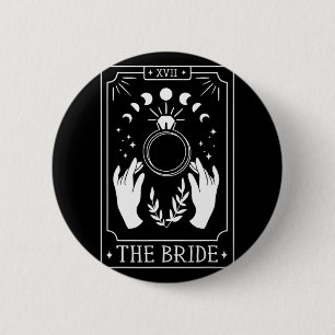 Gothic Bride Bridesmaid Tarot Bridal Party Bachelo 6 Cm Round Badge