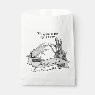 Gothic Bride or Die Til Death Bachelorette Weekend Favour Bags