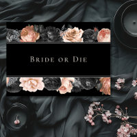 Gothic Bride Or Die Wedding Bridesmaid Proposal