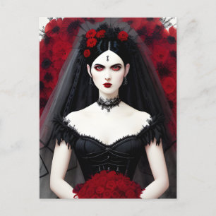 Gothic Bride Postcard