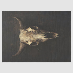 Gothic Bull Skull Decoupage Tissue Paper