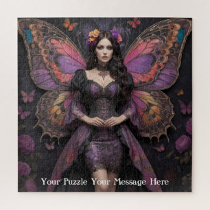 Gothic Butterfly Empress Mauve Splendour Jigsaw Puzzle