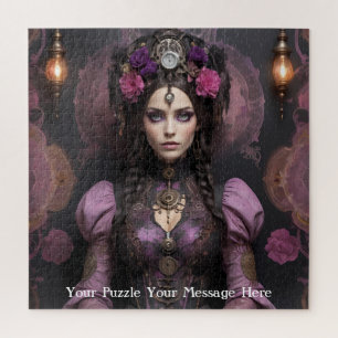 Gothic Butterfly Empress Mauve Splendour Jigsaw Puzzle