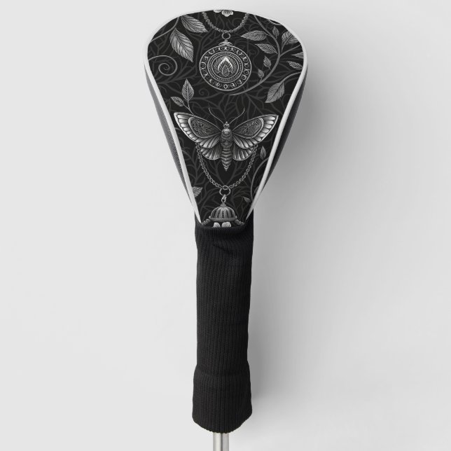 Gothic Butterfly Floral Pattern (3) Golf Head Cover (Front)