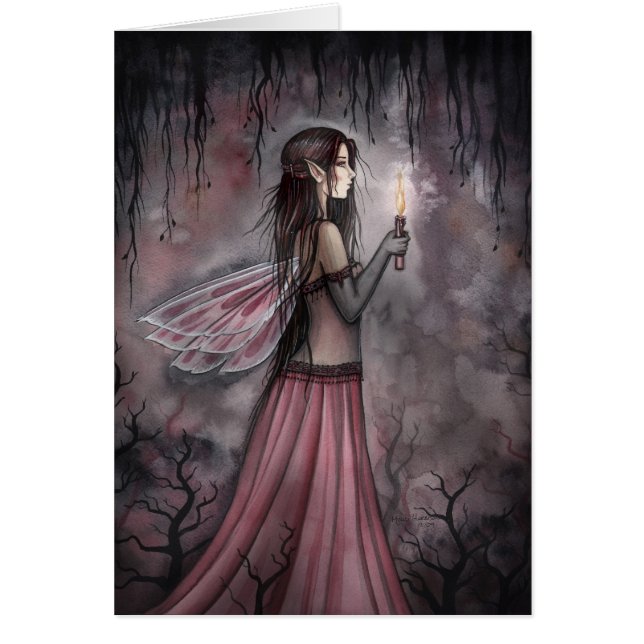 Gothic Candle Fairy Card by Molly Harrison (Front)