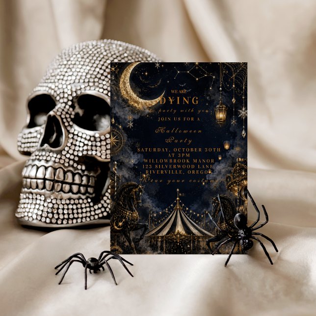 Gothic Carnival Halloween Party Invitation (Creator Uploaded)