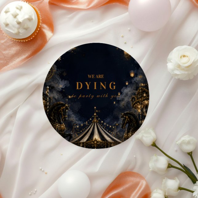 Gothic Carnival Halloween Party Paper Plate (Creator Uploaded)
