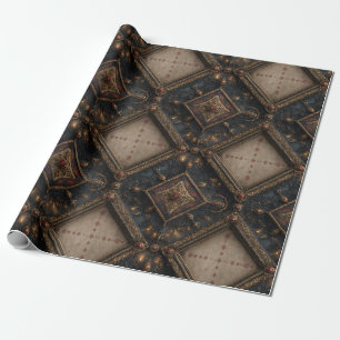 Gothic Carved Woodwork Pattern (1) Wrapping Paper