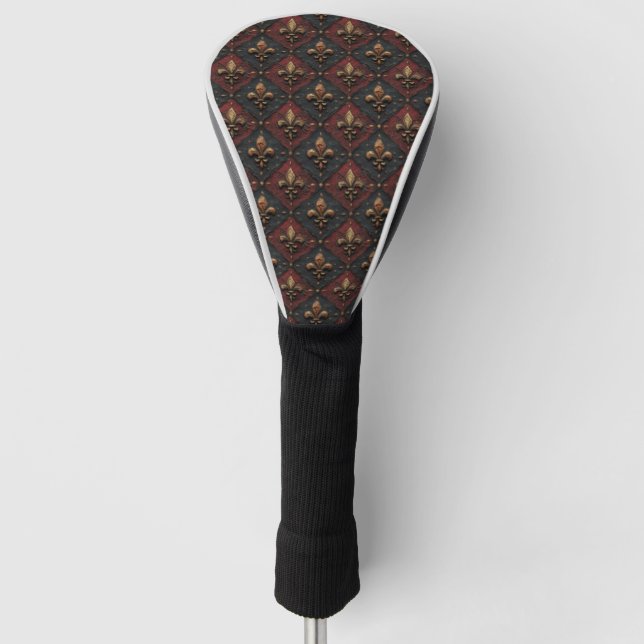 Gothic Carved Woodwork Pattern (2) Golf Head Cover (Front)