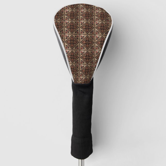 Gothic Carved Woodwork Pattern (3) Golf Head Cover (Front)