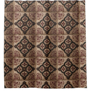 Gothic Carved Woodwork Pattern (5) Shower Curtain