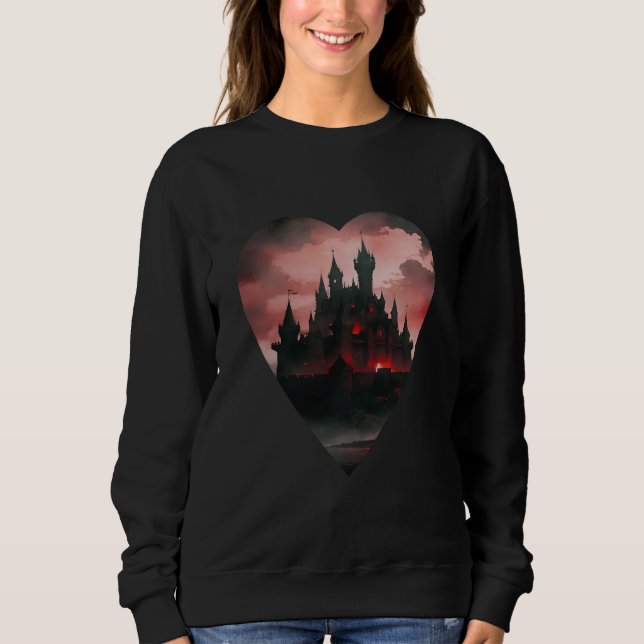 Gothic Castle Red Ambience Sweatshirt (Front)