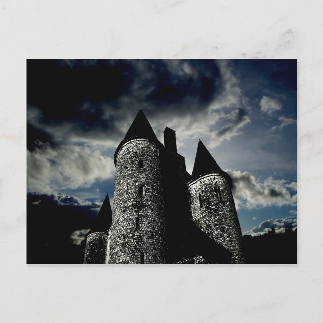 Gothic castle scene postcard (Front)