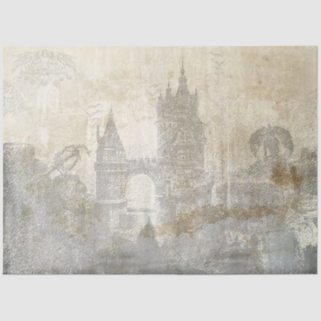 Gothic Castle Series Design 4 Tissue Paper (Front)