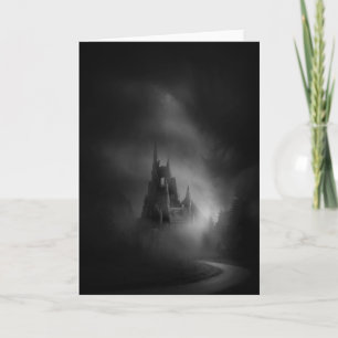 Gothic Castle Wedding Card