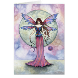 Gothic Celestial Fairy Card by Molly Harrison