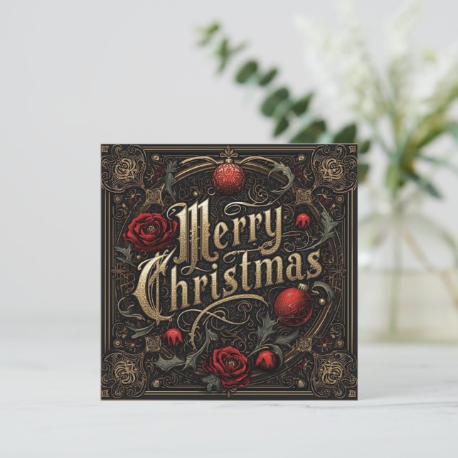 gothic christmas card (Standing Front)