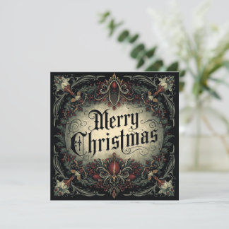 gothic christmas card