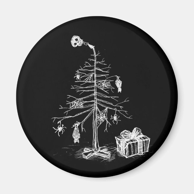 Gothic Christmas Tree Magnet (Front)