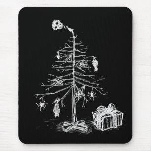 Gothic Christmas Tree Mouse Pad