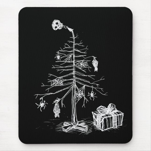 Gothic Christmas Tree Mouse Pad (Front)