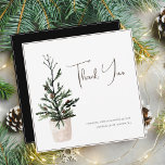 Gothic Christmas Tree Winter Wedding  Thank You Card<br><div class="desc">Gothic Christmas Tree Winter Wedding Thank You Card - A Timeless Celebration Amidst Evergreen Elegance. Embrace the magic of the season with our festive Christmas tree winter wedding thank you cards, a perfect choice for a traditional and elegant Christmas wedding. The beautifully adorned Christmas tree, symbolising love's enduring growth, takes...</div>