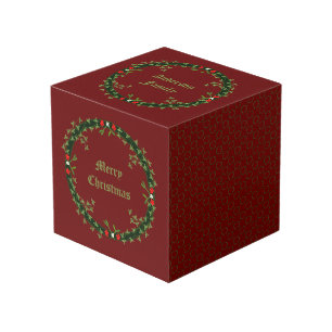 Gothic Christmas Wreath Custom Cube
