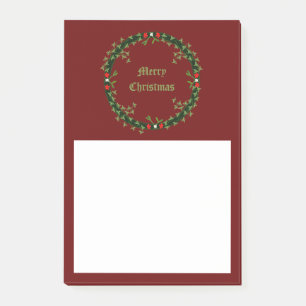 Gothic Christmas Wreath Custom Post-it Notes
